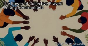 Discover the transformative power of collective prayer in uniting communities. Join together in shared faith and intention to heal