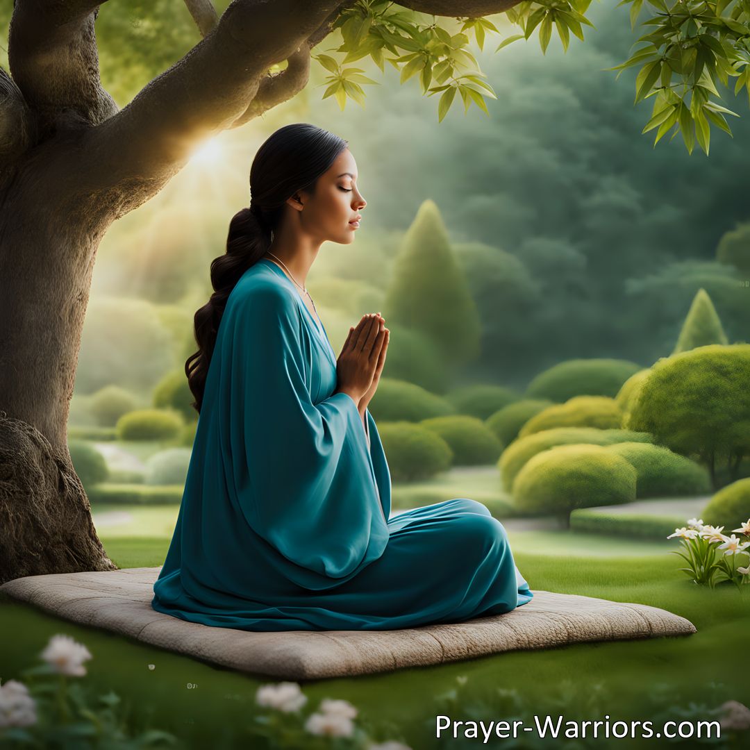 Freely Shareable Prayer Image Discover how to draw closer to God through the disciplines of prayer and meditation. Cultivate a profound relationship with the divine and experience peace and spiritual fulfillment.