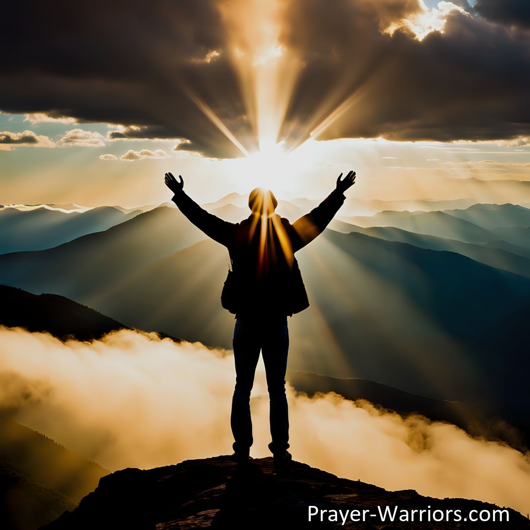 Freely Shareable Prayer Image Discover the power of prayer in overcoming obstacles with faith. Learn how prayer instills hope, patience, and clarity, and fosters resilience and community support. Conquer any challenge with prayer.