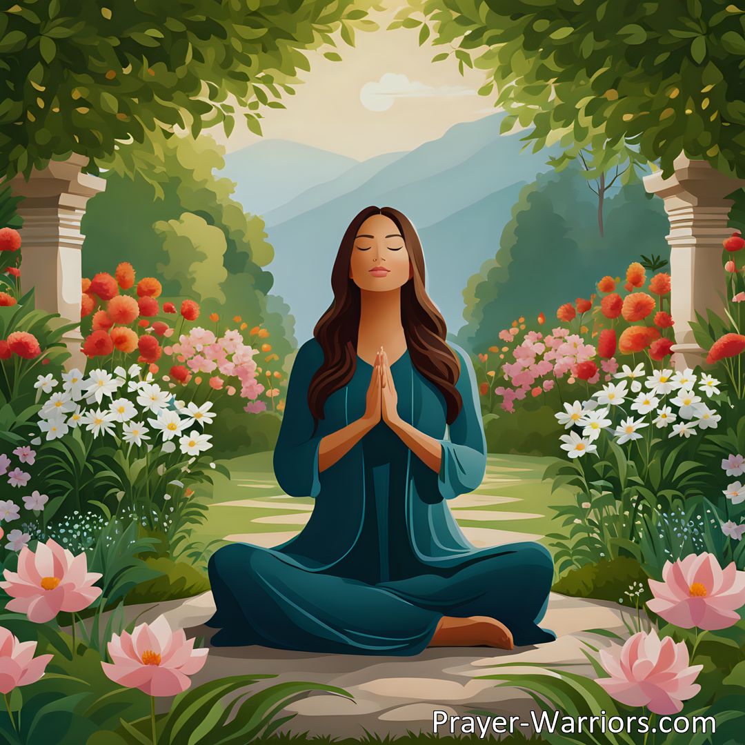 Freely Shareable Prayer Image Discover the transformative power of prayer and self-compassion. Nurture your well-being, reduce stress, and find inner peace through grace and understanding. Experience the benefits of prayer and self-compassion today!