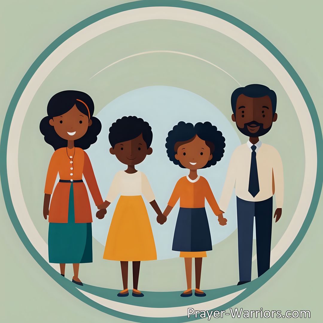 Freely Shareable Prayer Image Learn how prayers for family unity can strengthen bonds and resolve conflicts. Discover the power of prayer in cultivating communication, forgiveness, acceptance, and understanding within your household. Strengthen your family bonds today.