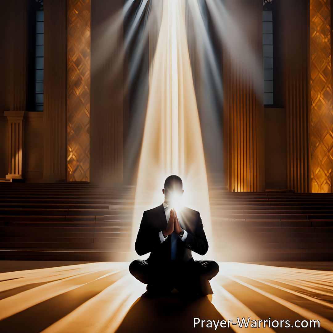 Freely Shareable Prayer Image Seek divine guidance in career transitions with prayers to God. Find peace and clarity in uncertain times. Trust His plan and remain open to unexpected opportunities.