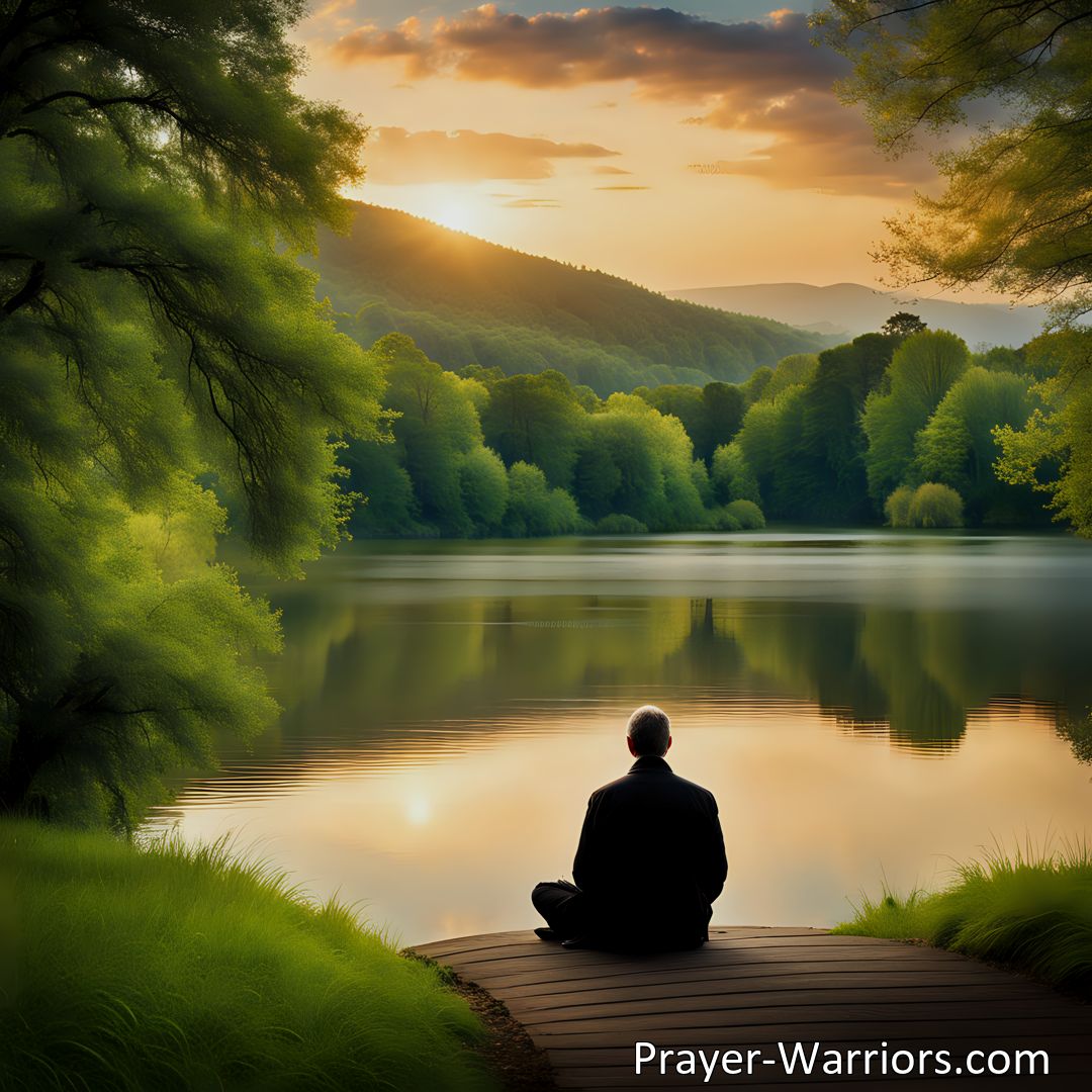 Freely Shareable Prayer Image Praying for Healing from Anxiety: Embrace God's Peace & Rest. Find comfort & strength through prayer. Surrender worries, trust in God's plan for healing.