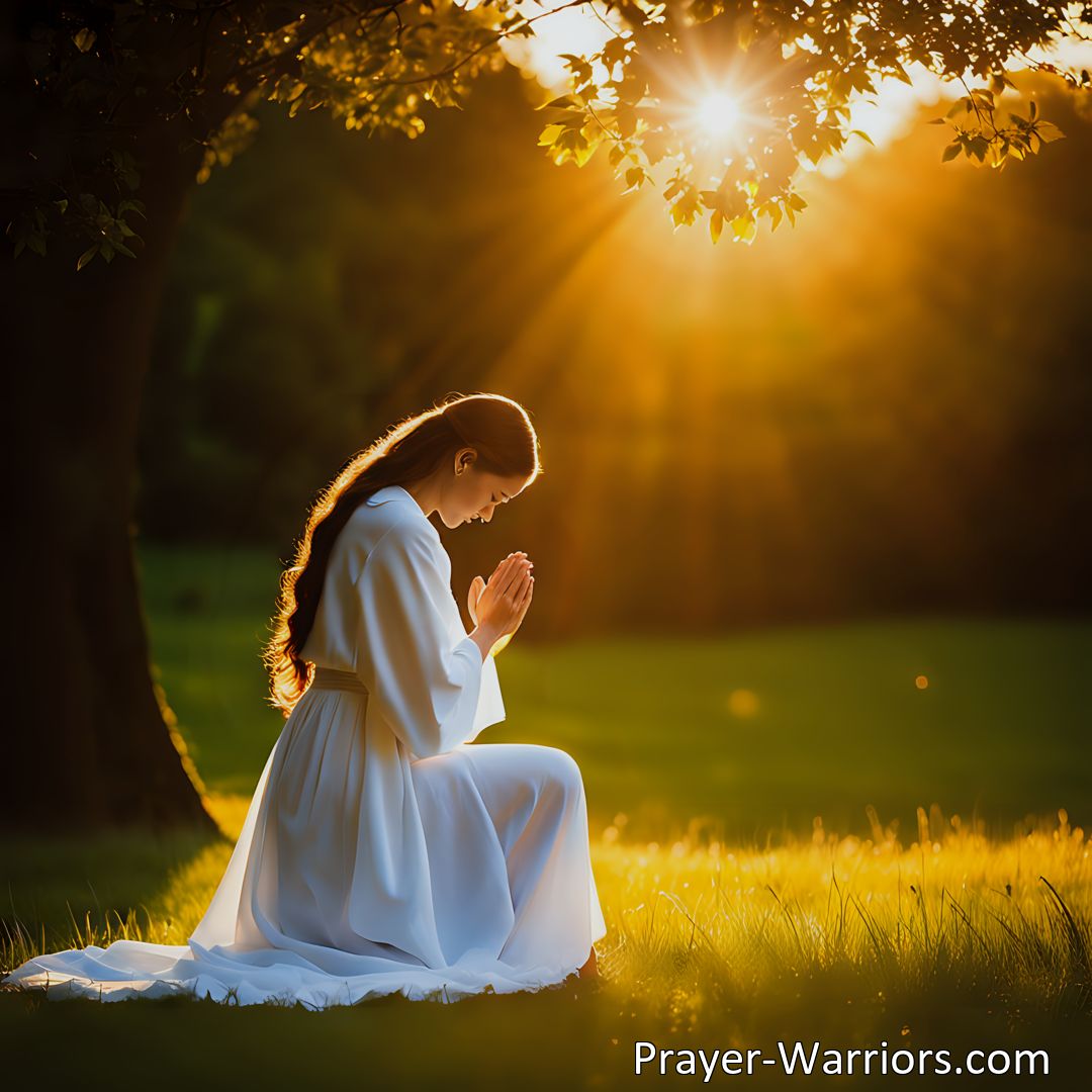 Freely Shareable Prayer Image Need healing from insecurity? Pray and embrace God's love and acceptance. Find comfort and confidence in His presence. Start your journey today!