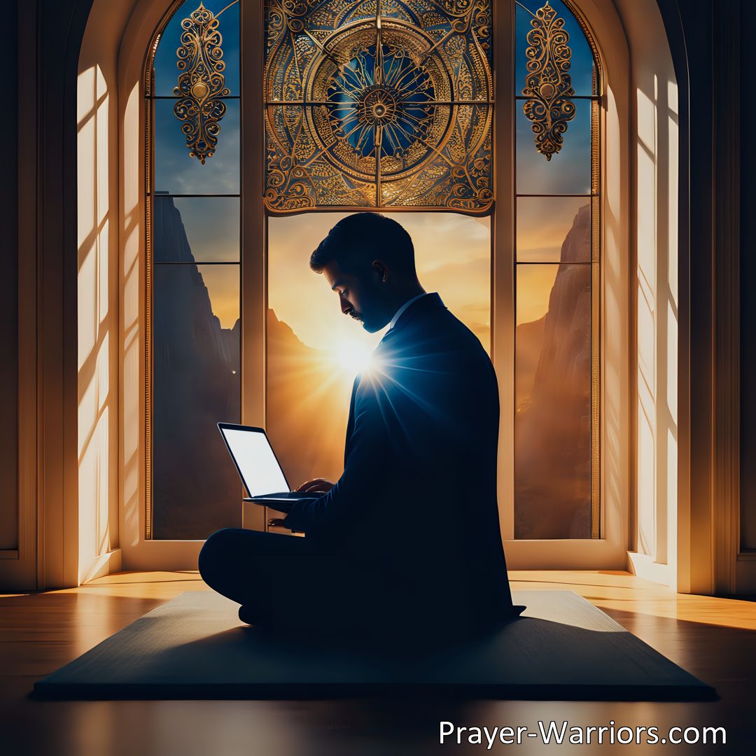 Freely Shareable Prayer Image Praying for Success in Business: Trusting God for Prosperity with Integrity. Seek divine guidance in business. Trust God for success and make ethical decisions.
