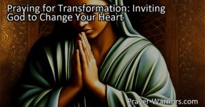 Unlock your potential for change with prayer! Invite God to transform your heart and guide your journey of personal growth. Trust in His plans and experience the power of divine intervention. Start praying for transformation today.