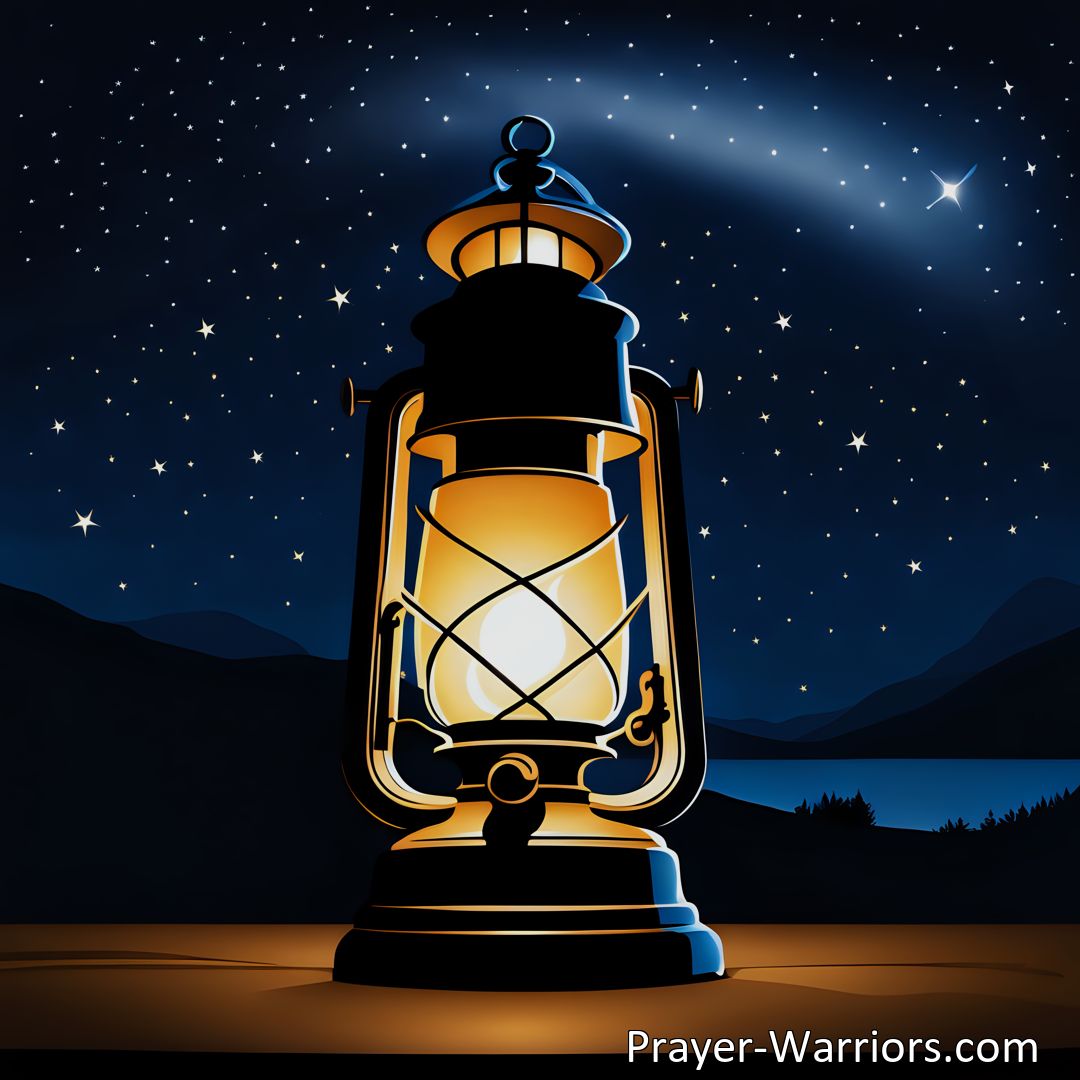 Freely Shareable Hymn Inspired Image Discover the transformative power of hope in A Lamp In The Night, A Song In Time Of Sorrow. Find solace in the anticipation of better days to come with the Lord.