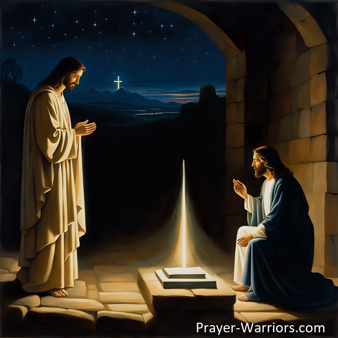 Freely Shareable Hymn Inspired Image Discover the secret of salvation as a ruler seeks Jesus by night. Find out why A Ruler Once Came To Jesus By Night and why being born again is essential for eternal life.