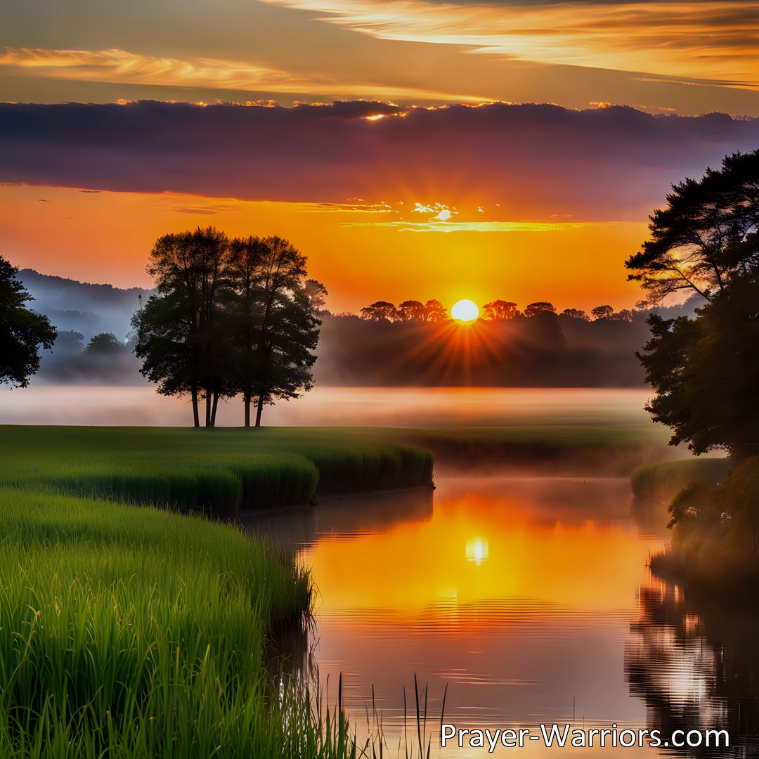 Freely Shareable Hymn Inspired Image Awake The Loud Trumpet: Celebrate Freedom in Christ - Rejoice in the Savior's victory and the redemption of sinners. Share the joy and proclaim the good news of liberation in this powerful hymn.