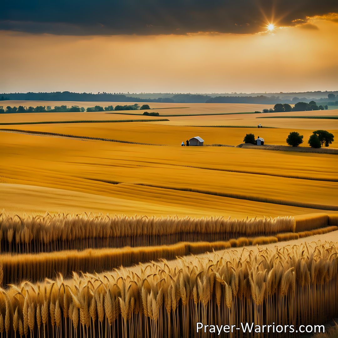 Freely Shareable Hymn Inspired Image Behold How The Fields Are Waving: A Call to Harvest and Gather Souls. Join the laborious task of reaping the golden grain and seek the lost today. The Lord of the harvest is calling, but the reapers, alas! are few.