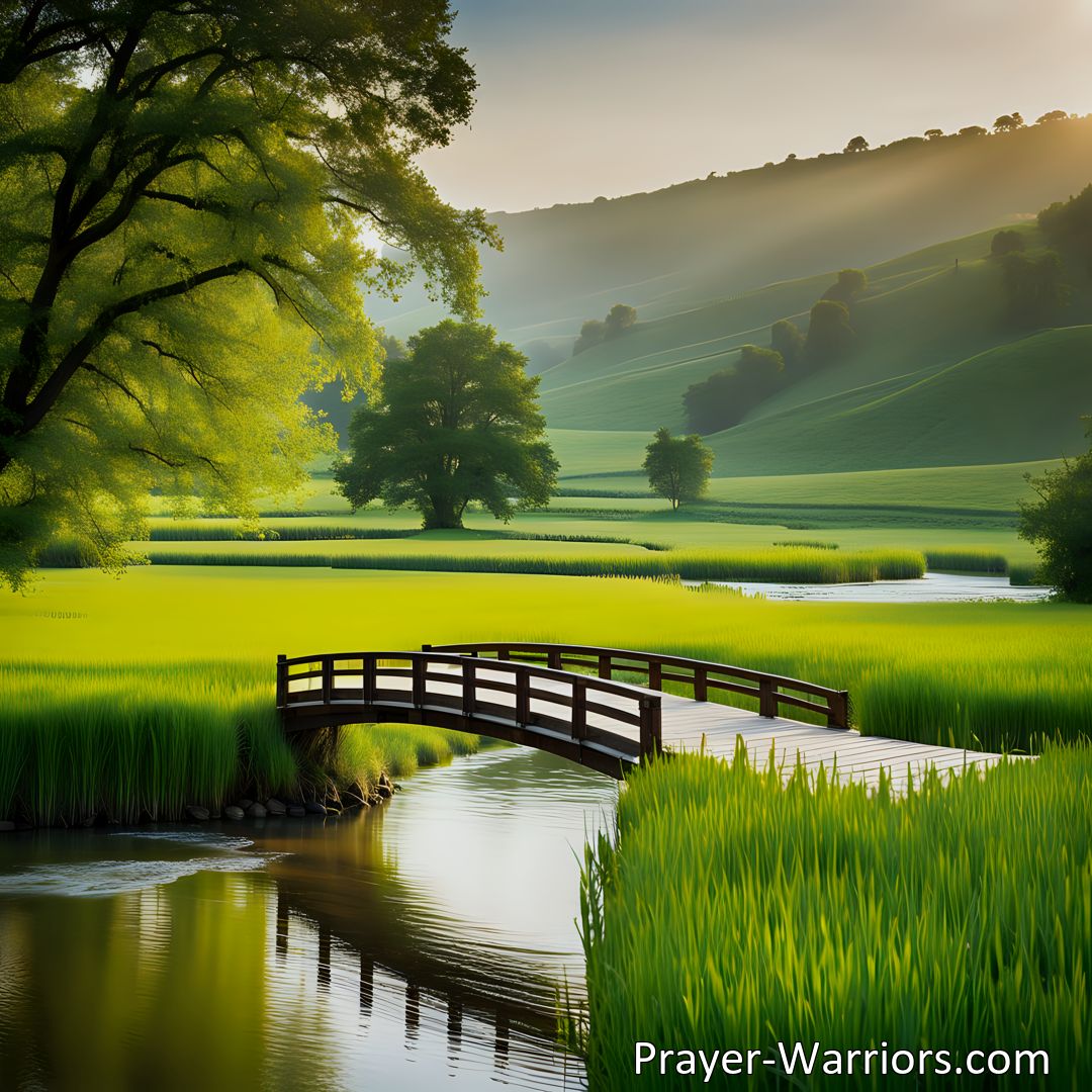 Freely Shareable Hymn Inspired Image Come find peace and guidance in God's Word. Beside The Still Waters O Father My God hymn reminds us of the blessings that come from seeking God's presence. Drink deeply from His wellspring of grace, love, and wisdom. Find rest and rejuvenation.