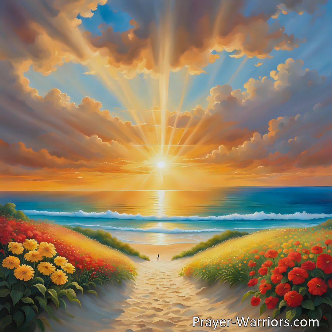 Freely Shareable Hymn Inspired Image Discover the beauty and joy of Heaven's Summerland beyond the sunset gates of gold. Explore the promises of eternal bliss, reunions, and communion with the divine in this hymn.
