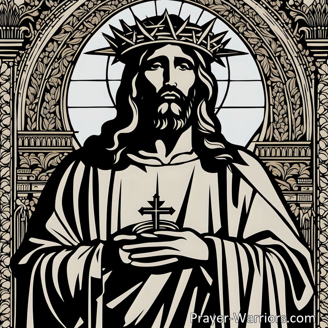 Freely Shareable Hymn Inspired Image Discover the profound symbolism and transformative power of sacrifice and love in the hymn Christian Wouldst Thou Boast Aright. Explore the significance of the crown of thorns and learn how it represents Jesus Christ's triumph over sin, death, and redemption. Embrace the call to imitate Christ's sacrifices and find strength in enduring hardships for righteousness' sake. Experience the hope of turning earthly struggles into heavenly rewards and boasting in spiritual richness rather than worldly possessions.