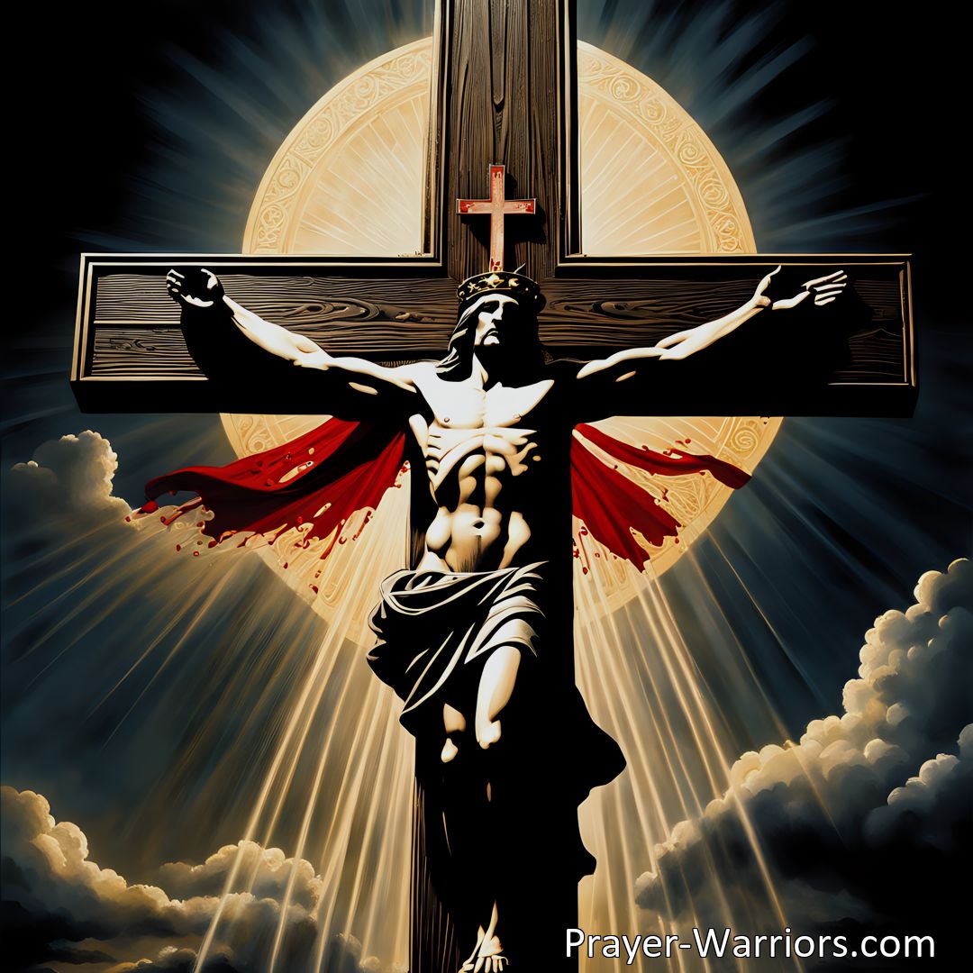 Freely Shareable Hymn Inspired Image Discover the deep meaning behind the Cross Of Jesus, Cross Of Sorrow hymn, emphasizing the sacrifice and suffering of Christ for humanity's sins. Unveil the duality of Jesus as both human and divine, reflecting on the hope, redemption, and victory found in the cross.