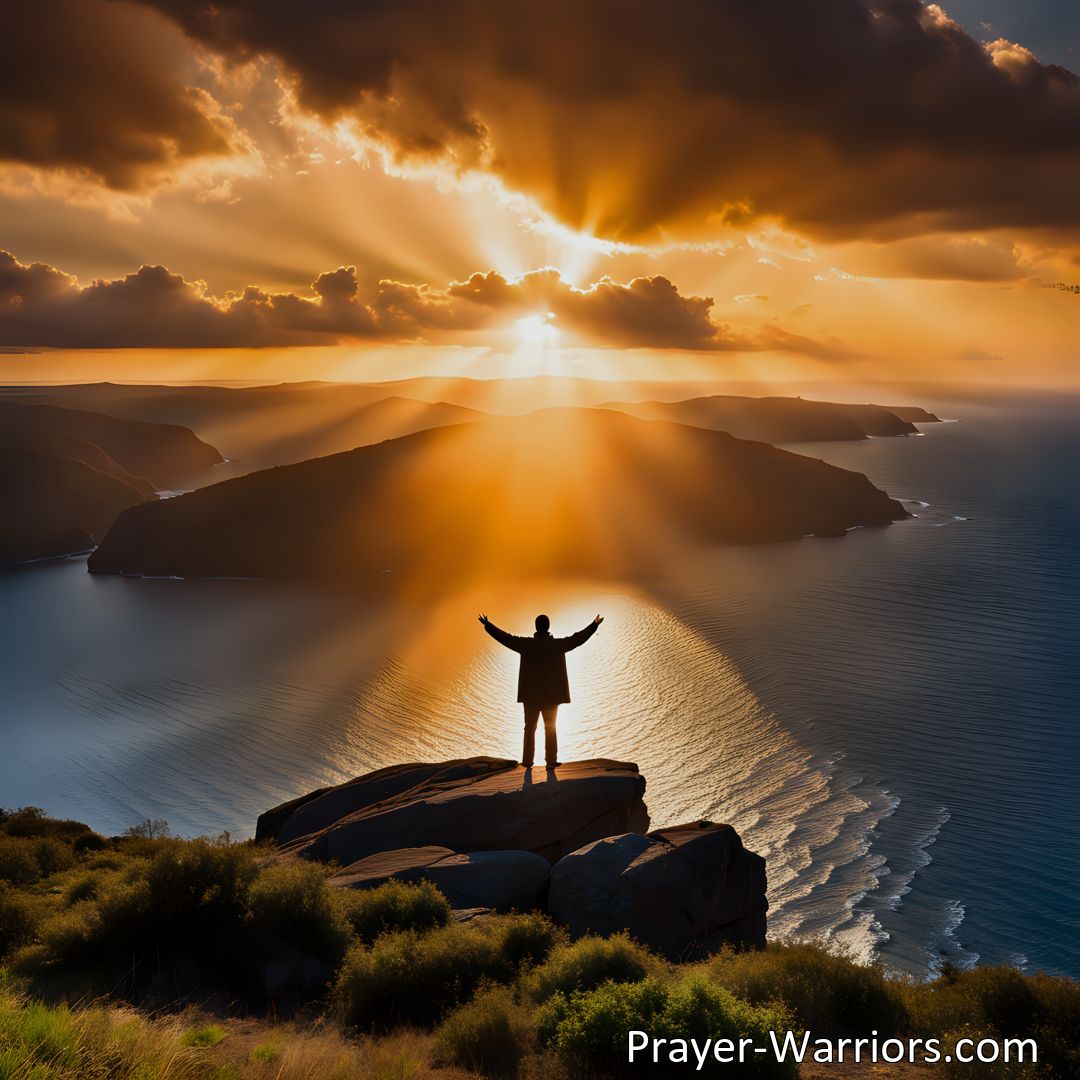 Freely Shareable Hymn Inspired Image Experience the Unconditional Love of My Savior: Deep In the Love and Joy In God's Presence. Find Happiness and Strength in His Grace and Protection.