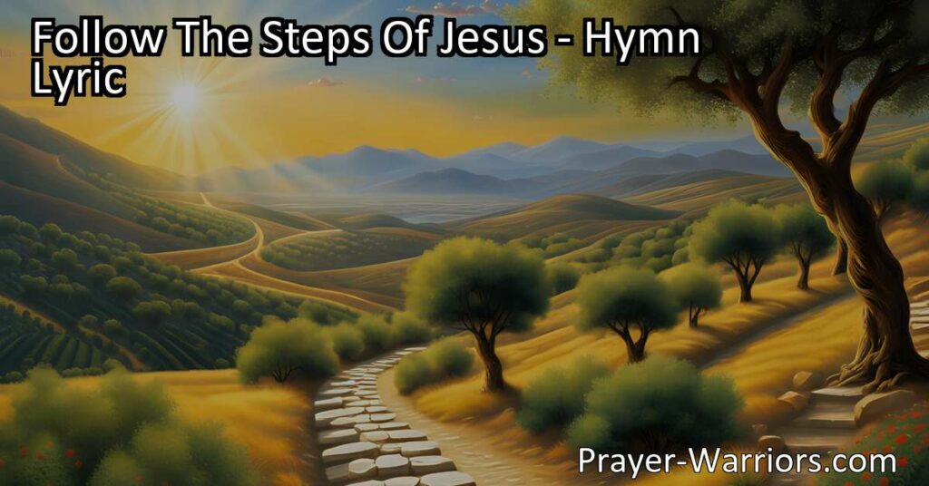 Follow The Steps Of Jesus: Embrace the Blessings and Eternal Light by walking the narrow way with joy and guidance from your Lord. Turn not aside