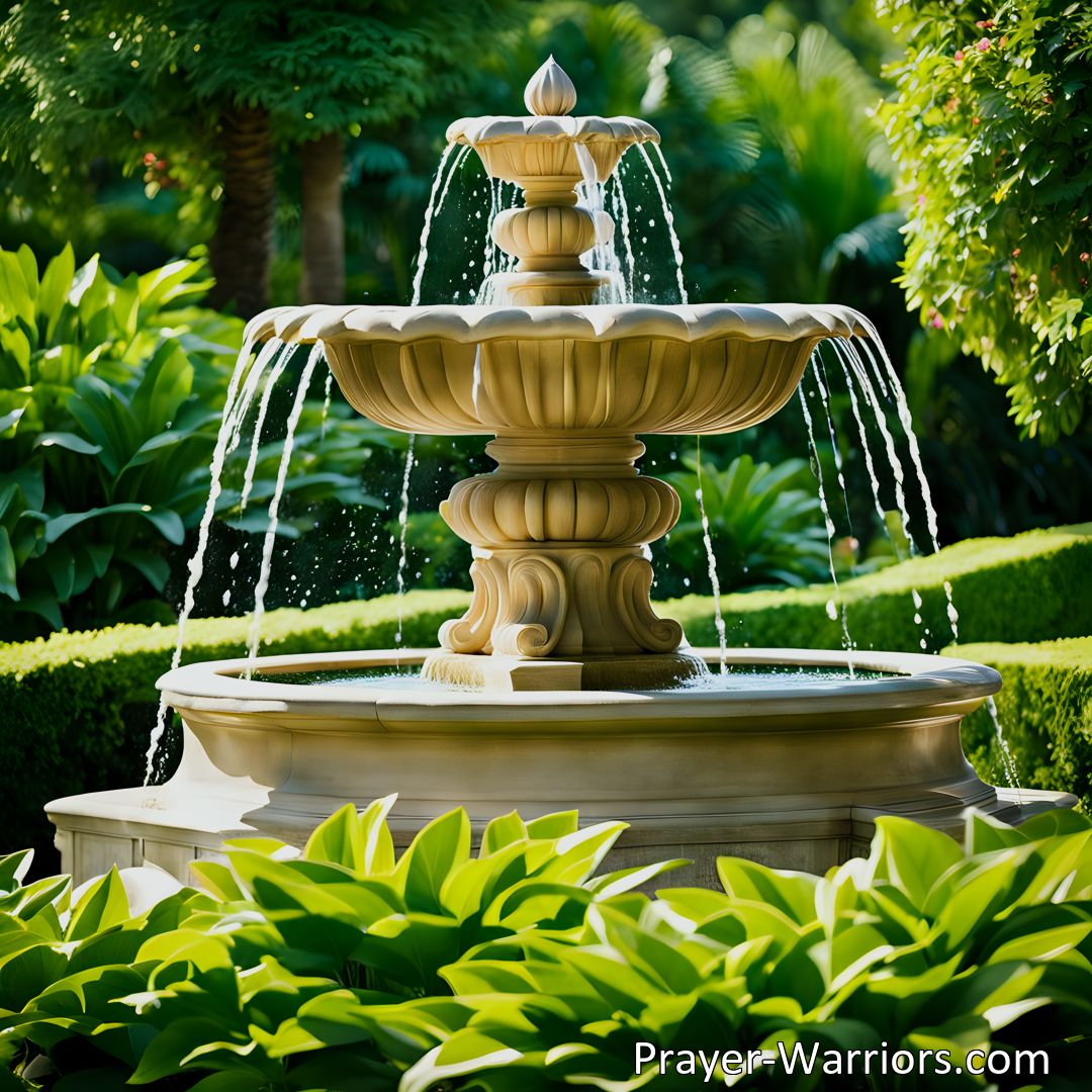 Freely Shareable Hymn Inspired Image Dive into the awe-inspiring hymn of 'Fountain of Being! God of Love!' as we express our gratitude, surrender, and yearn to experience God's overwhelming love and guidance in our lives.