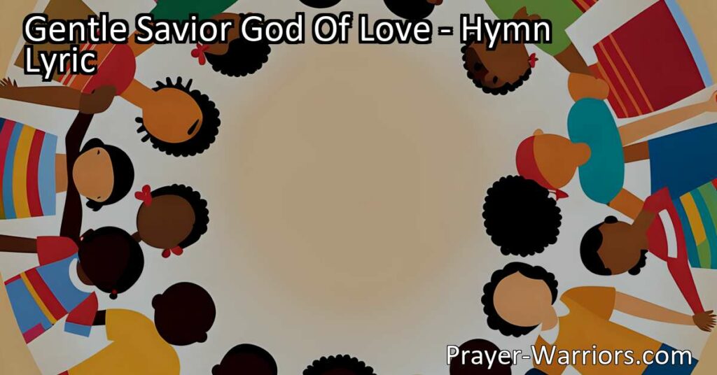 Experience the compassionate love of Jesus in the hymn "Gentle Savior