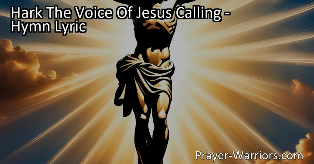 Answer the call to serve others and make a difference. Hark The Voice Of Jesus Calling reminds us that even small acts of kindness matter. Find opportunities to help those in need around you.