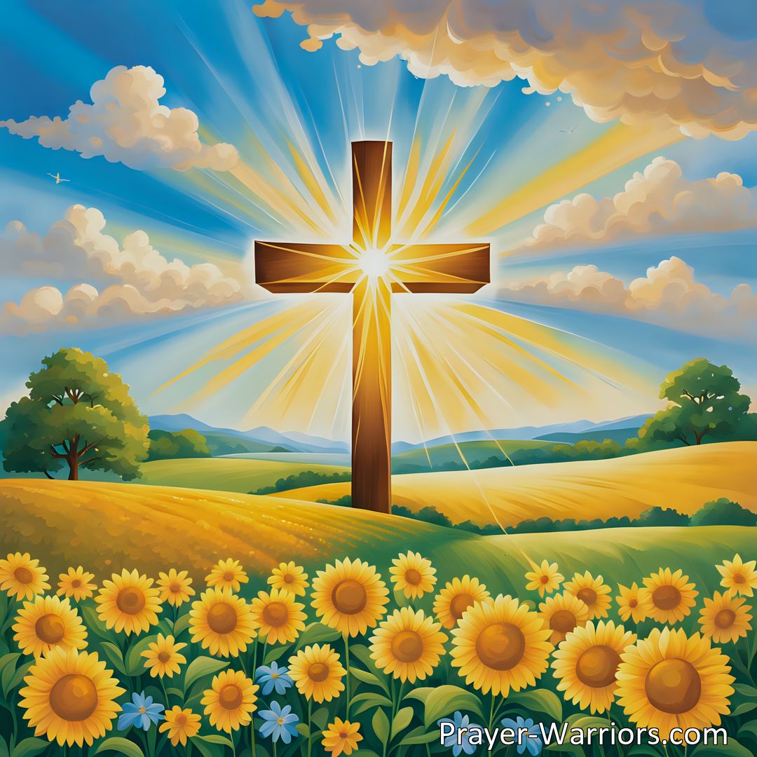 Freely Shareable Hymn Inspired Image Experience the Joy and Hope of Heavenly Sunshine - Let Jesus Illuminate Your Life with Glory. Embrace the Radiant Presence of Heavenly Light and Find Inspiration in the Hymn Heavenly Sunshine.