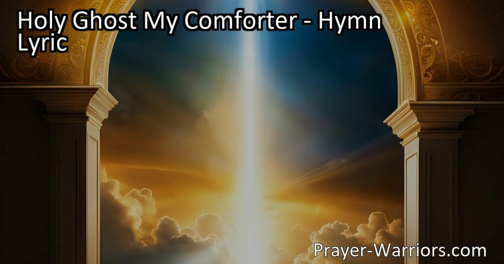 Experience the comforting presence and transformative power of the Holy Spirit with the hymn "Holy Ghost