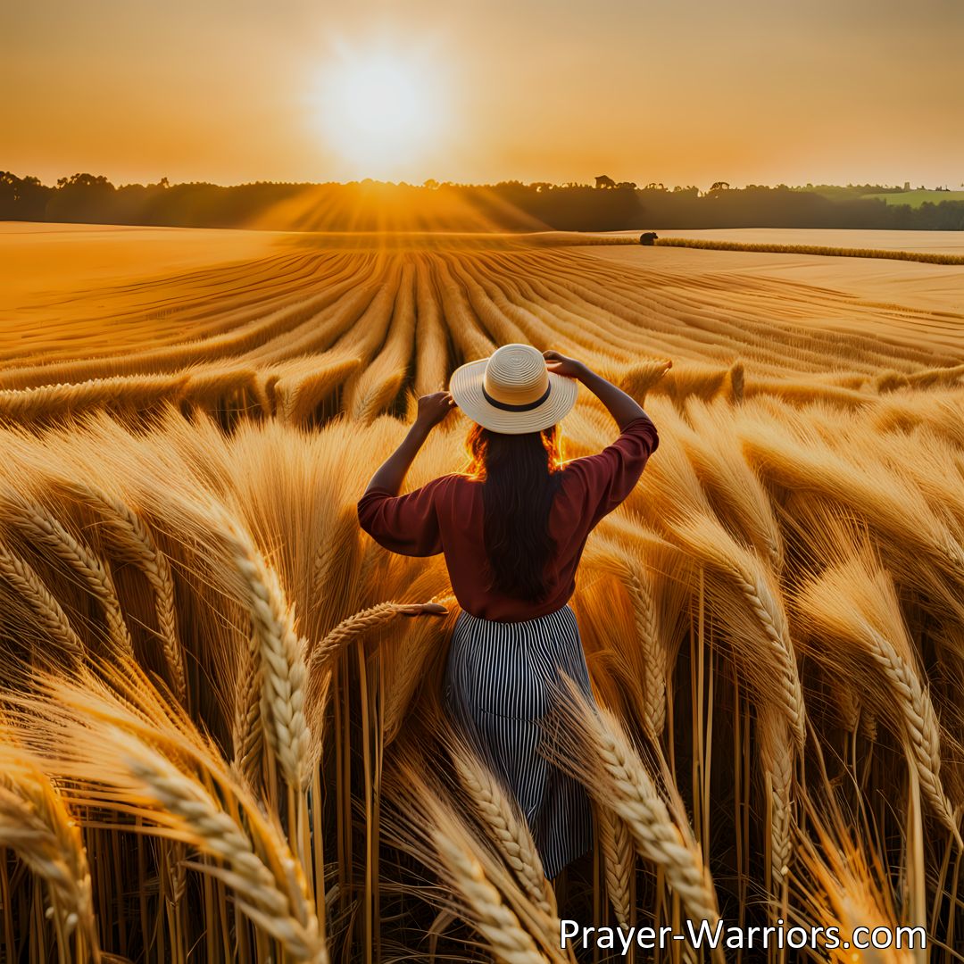 Freely Shareable Hymn Inspired Image Embrace the Call to Action: I Cannot Be Idle For Jesus Says GoDiscover the urgency and joy of working in God's harvest, gathering lost souls into His love and salvation. Join the reaping and find a promised reward in heaven's glory.