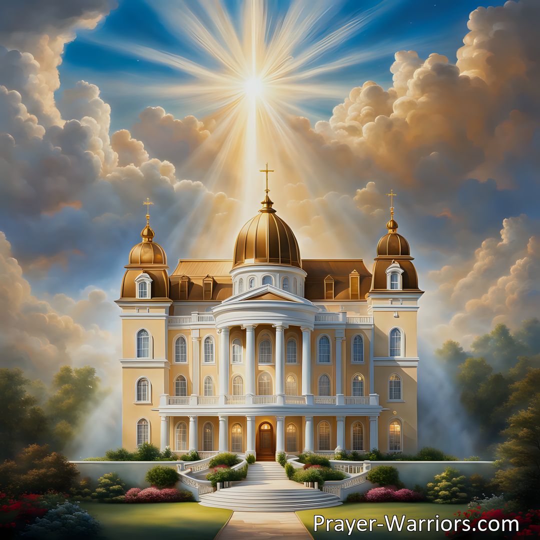 Freely Shareable Hymn Inspired Image Maximize your joy and comfort through the hymn I Love To Sing Of The Savior. Experience the boundless love, mercy, and grace of our Savior, with a mansion prepared for you in eternity. Find faith and hope in this beautiful hymn.