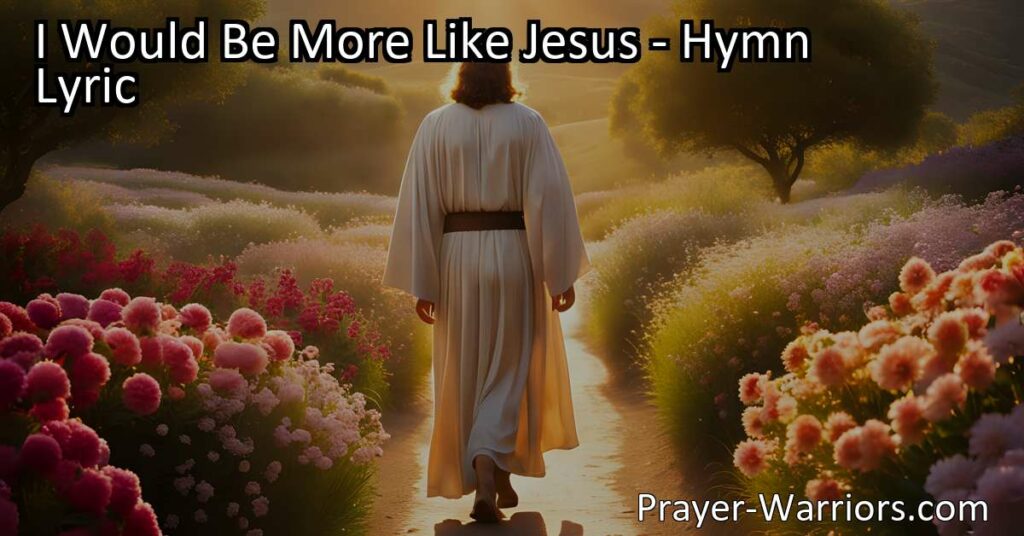 Embrace the values and actions of Jesus through this inspiring hymn. Discover how truth