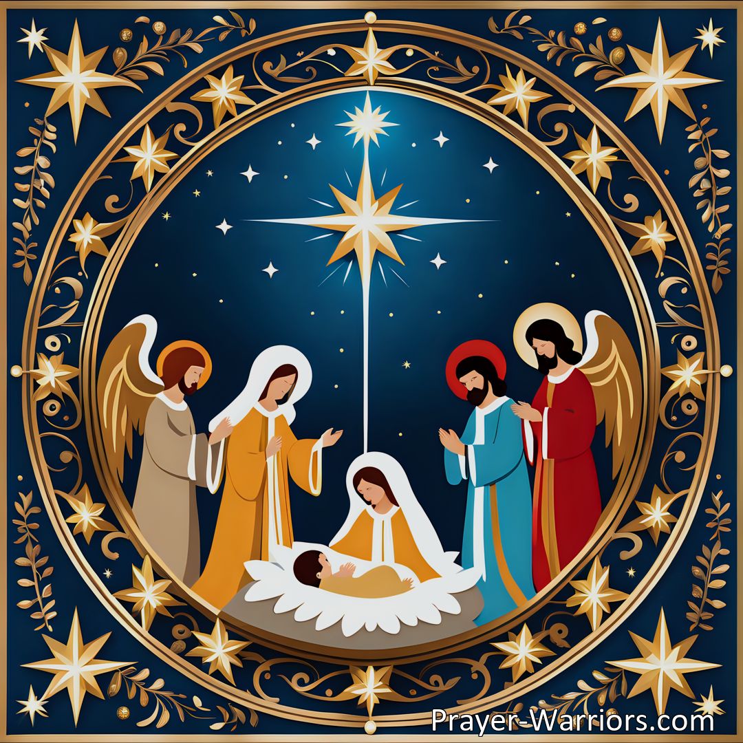 Freely Shareable Hymn Inspired Image If Angels Sung A Saviors Birth: The Joy of Christmas and the Hope of Resurrection. Celebrate the birth of Jesus Christ and find hope in His resurrection. Discover the deeper meaning behind this hymn and be filled with joy and praise for our Savior who has risen today.
