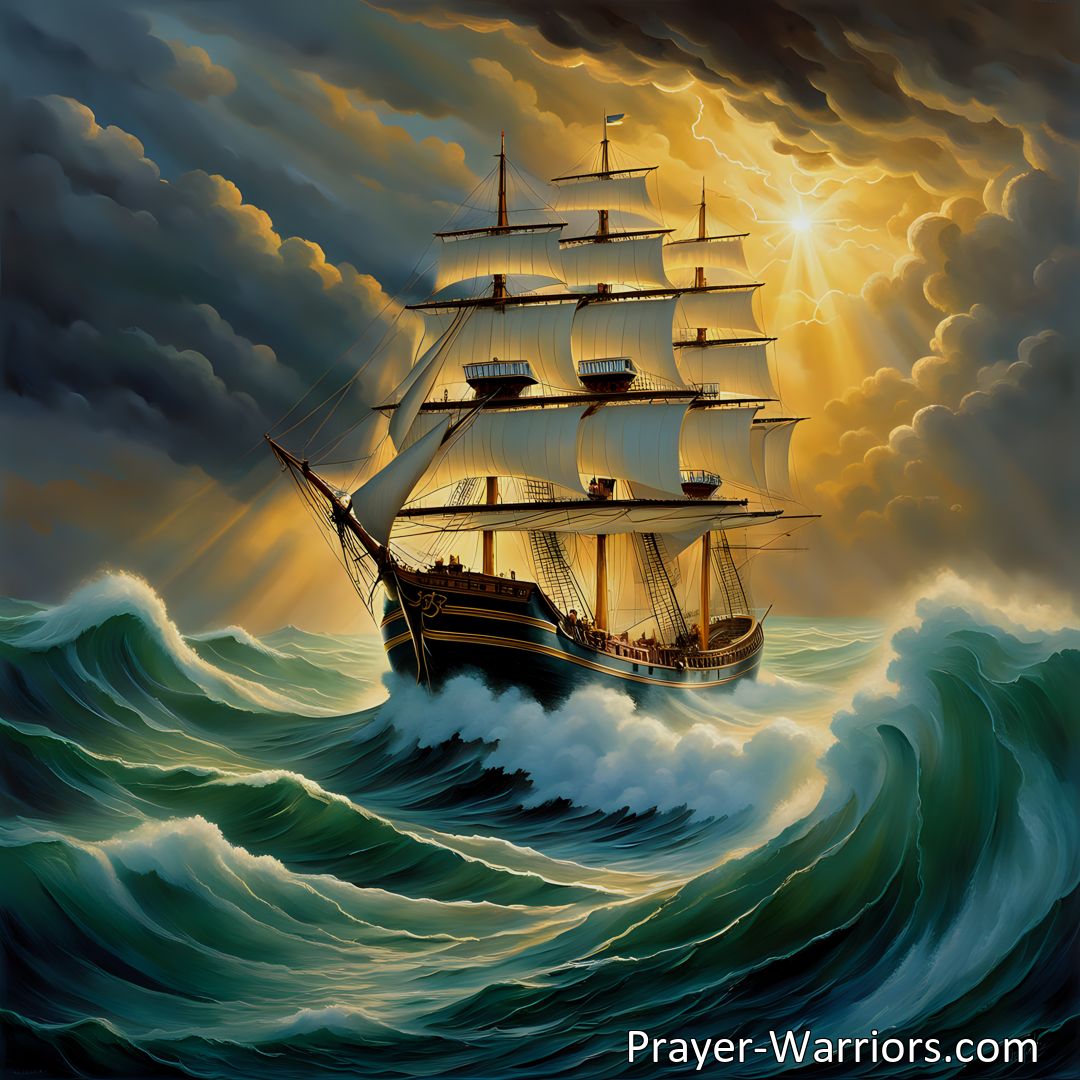 Freely Shareable Hymn Inspired Image Discover the safety and comfort that comes from being with Jesus. Find peace in His presence and assurance that He will protect and guide you through life's storms.