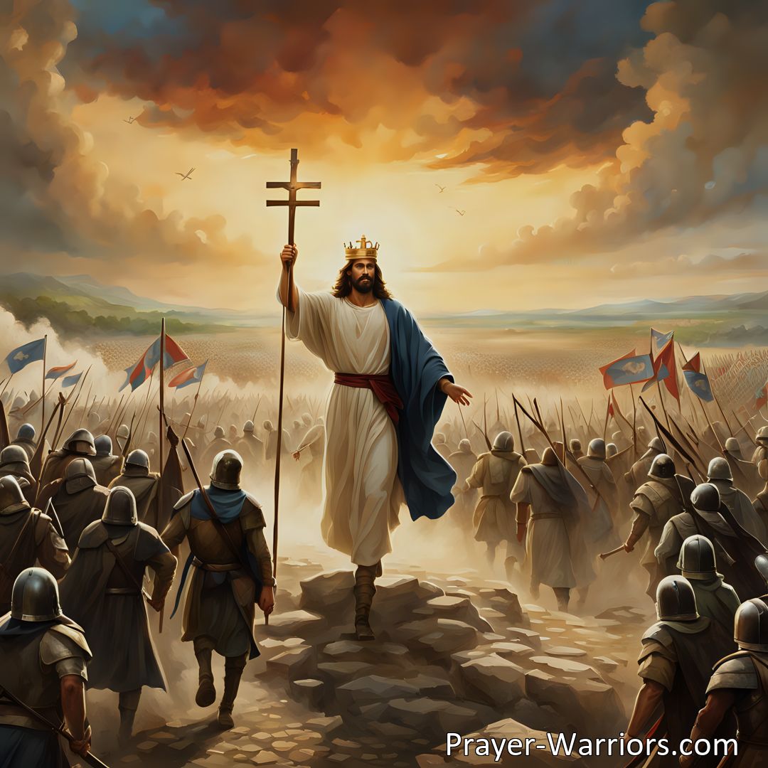 Freely Shareable Hymn Inspired Image Discover the power of walking with Jesus each day, finding victory in life's battles. Trust in Him, conquer challenges, and experience the assurance of victory through your faith.