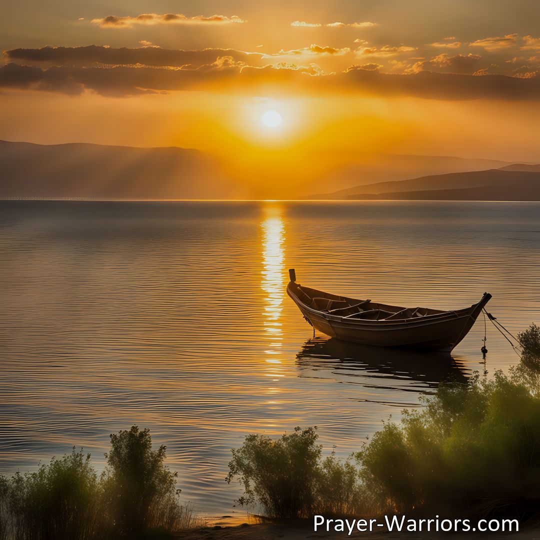 Freely Shareable Hymn Inspired Image Discover Jesus' call to his disciples through the hymn Jesus Called The Rugged Fishers. Leave the world and sin behind, take up your cross, and follow him for true fulfillment and eternal life.