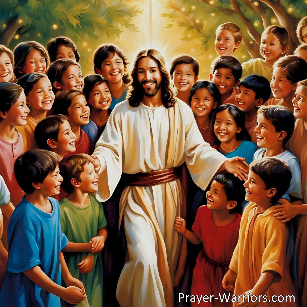 Freely Shareable Hymn Inspired Image Jesus lovingly calls upon boys and girls to come to Him for guidance and protection. Explore the timeless message behind this hymn and the importance of children responding to His call. Find joy, peace, and fulfillment in Jesus' unwavering love.