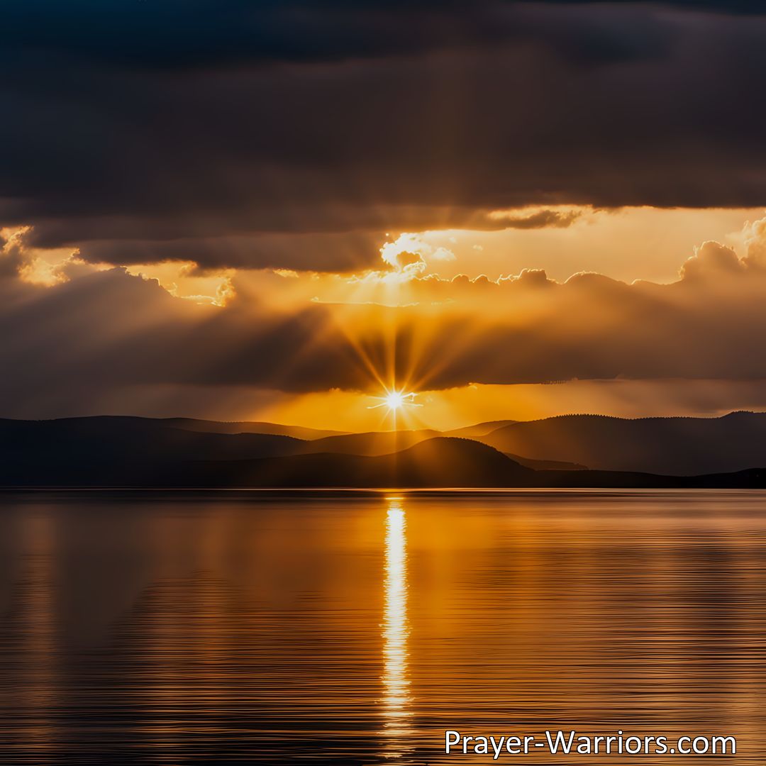Freely Shareable Hymn Inspired Image Find hope and strength in Jesus, Lord of Life and Glory. Discover how he offers deliverance from sin, guidance in challenging times, and solace in moments of joy. Trust in Jesus, the true source of life and glory.
