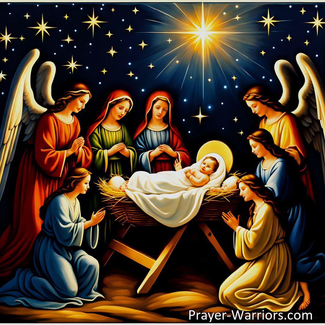 Freely Shareable Hymn Inspired Image Jesus Once An Infant Small - Reflect on the humble beginnings and sacrifice of Jesus. Invite Him into your daily life and seek His guidance and transformation. Embrace your Christian identity and live according to His teachings. Call upon Jesus, our Holy Savior, in all moments.