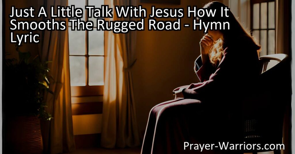 Experience the soothing power of just a little talk with Jesus. Find comfort