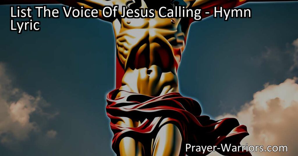 Answer the call of Jesus and work for Him in this uplifting hymn. Discover the joy of making a difference with your small talents and join Him in spreading hope and salvation.