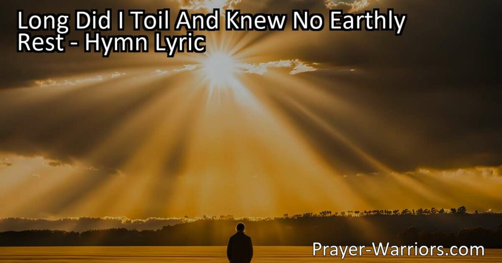 Find peace and belonging in God's embrace. Discover true rest divine. Trust in God's provision and navigate life's changes with contentment. Hold onto the eternal hope of a deeper connection with Him.