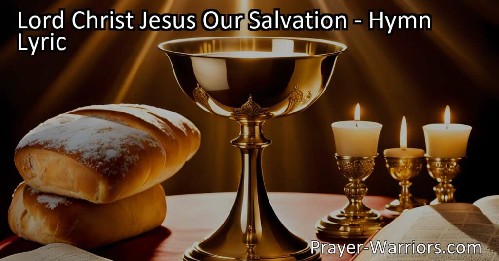 "Discover the profound significance of bread as a sacramental symbol in Christian faith. Explore the transformative power of communion with Lord Christ Jesus Our Salvation. Join us in praise and adoration!" (159 characters)