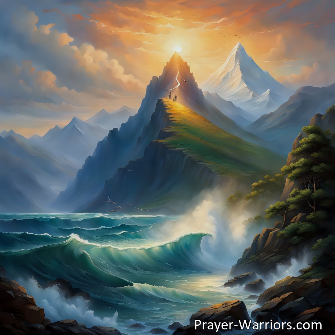 Freely Shareable Hymn Inspired Image Discover the transformative power of love. Explore how love can move mountains, calm the sea, and save us. Embrace its essence for a brighter world.