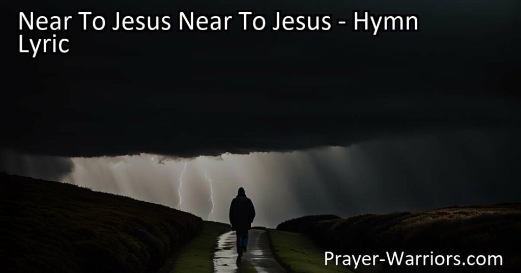 Find comfort and guidance near to Jesus. Trust Him in times of trouble. He will make your pathway clear. Stay near to Jesus