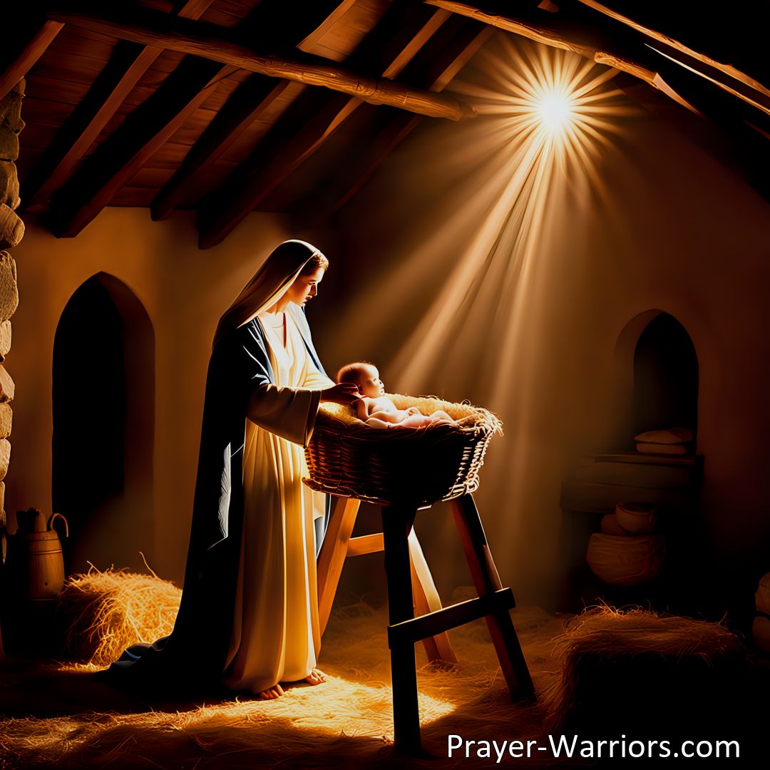 Freely Shareable Hymn Inspired Image Discover hope and love in the manger with O Blessed Jesus. Find comfort in Jesus Christ's sacrifice and His willingness to meet us where we are. Experience the joy and contentment in our relationship with our Blessed Jesus.