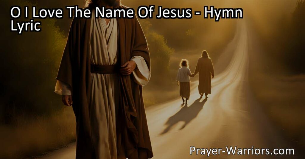 Experience the power and comfort of the name of Jesus. Find strength and solace in His unwavering presence. Sing His praises in this beautiful hymn.