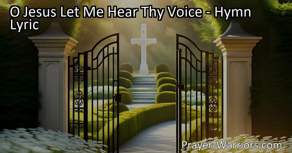Discover hope and peace in the midst of life's storms by listening to Jesus' voice. Find comfort