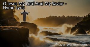 Draw closer to Jesus with the beautiful hymn "O Jesus My Lord And My Savior." Experience His love and find peace in His presence. Let this powerful song inspire you to seek a deeper connection with your Lord and Savior.