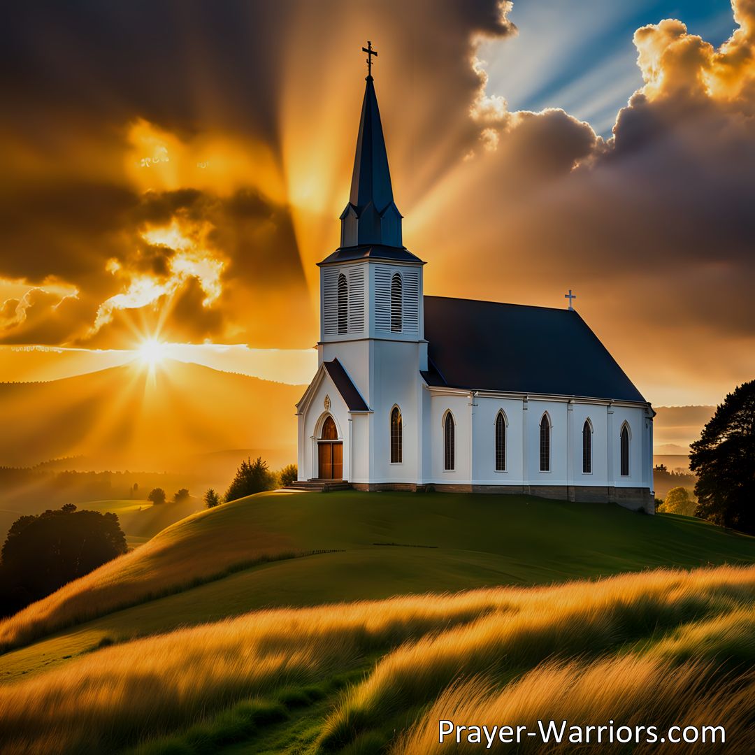 Freely Shareable Hymn Inspired Image Ignite your soul with the hymn O Sun of Righteousness, arise! Find hope and divine light to dispel darkness and awaken your spirit. Embrace salvation and the transforming power of God's love.