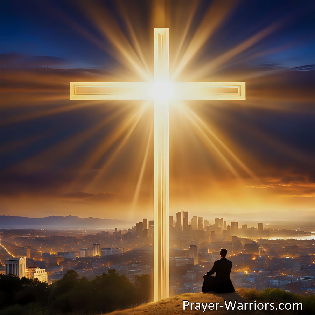 Freely Shareable Hymn Inspired Image Discover the power and meaning of the blessed cross in O The Blessed Cross Of Jesus. Find redemption, hope, and joy through the transformative message of the cross. Cling to the cross for eternal life and salvation.