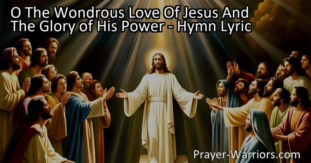 Experience the wondrous love of Jesus and be awed by the glory of His power. Discover His healing touch