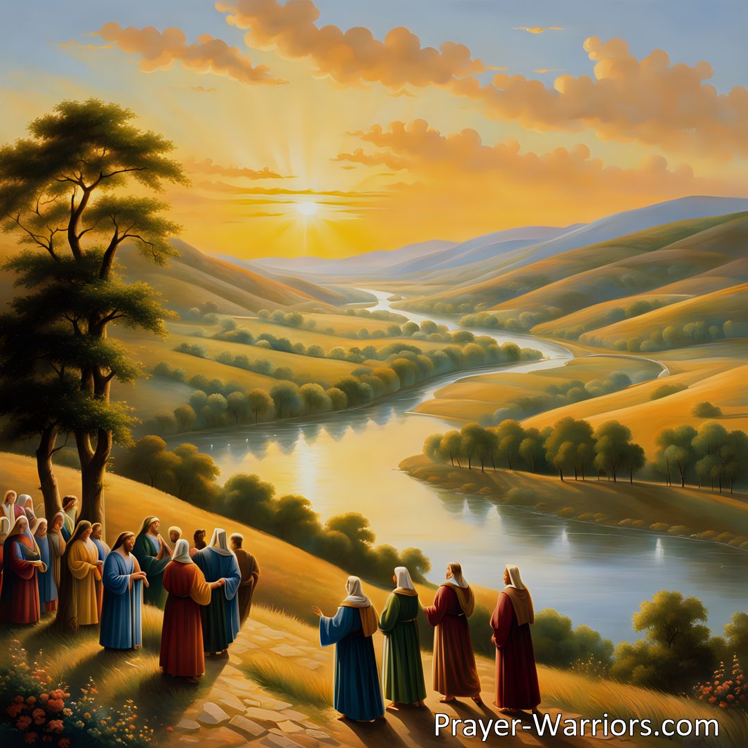 Freely Shareable Hymn Inspired Image Discover the immeasurable blessings that Jesus has bestowed upon your life. Experience salvation and the promise of Canaan. Join Him in the glorious land of Canaan and find true joy and fulfillment.