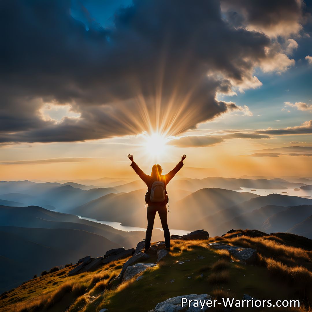 Freely Shareable Hymn Inspired Image On The Mountains Of Sin I Once Wandered: Experience God's Transformative Love & Grace. Find redemption from a life of sin and discover the incredible power of God's grace. Start your journey of faith and obedience today.